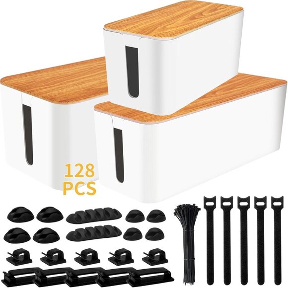 Cable Management Box Cable Management Kit for Power Strip to Hide WiresCord Org